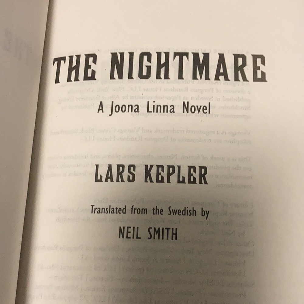 “The Nightmare” Lars Kepler - Picture 13 of 15